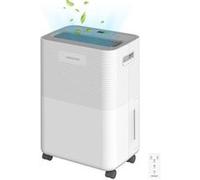 Cecotec Déshumidificateur BigDry 8000 Expert Connected. 16 L/jour, réservoir amovible de 2 L, contrôle via Wifi, fonction de séchage de vêtements et minuterie 24 heures, zone de couverture de 30 m2 White