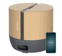Cecotec Diffuseur d'Arômes PureAroma 550 Connected Grey Woody. Capacité 500 ml, Écran LED, Haut-parleur, Contrôle par Bluetooth, 3 Modes de fonctionnement, Minuterie 12h, Couverture 30 m²