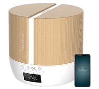 Cecotec Diffuseur d'Arômes PureAroma 550 Connected White Woody. Capacité 500 ml, Écran LED, Haut-parleur, Contrôle par Bluetooth, 3 Modes de fonctionnement, Minuterie 12h, Couverture 30 m²
