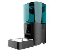 Cecotec Distributeur Automatique de Nourriture pour Animaux Pumba 6000 Purrfect Meal Smart. Contrôle WiFi. Capacité de 6 L, Contrôle des Portions, Alarme, Bol en Acier Inoxydable