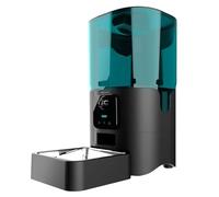 Cecotec Distributeur Automatique de Nourriture pour Animaux Pumba 6000 Purrfect Meal Smart Vision. WiFi, Caméra, Enregistreur Vocal 6L, Contrôle des Portions, Alarme, Bol en Acier Inoxydable