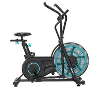 Cecotec Drumfit WOD Rider 2000 Eolo Pro Vélo à air avec ventilateur 480 mm, résistance progressive, écran LCD complet, compteur de pouls intégré, compatible APP Mambo, jusqu'à 135 kg