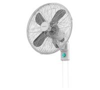 Cecotec Ventilateur Mural EnergySilence 4500 Power Wall, 50W, Diamètre 45 cm (18"), 4 Pales Aérodynamiques, Interrupteur Chaînette, 3 Vitesses, Inclus Éléments de Fixation, Blanc, Montage Facile