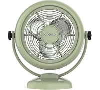 Cecotec EnergySilence 800 RetroDesk Green Desktop Fan, 20W de Power, 8 pouces, inclinaison réglable, 3 pales aérodynamiques, 2 vitesses, pied robuste et stable