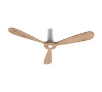 Cecotec Ventilateur de plafond EnergySilence 5400 – 52" télécommande, DC 40W – White&LightWood