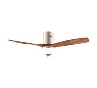 Cecotec Ventilateur de plafond EnergySilence Aero 5600 Classic 52" DC 40W LED Télécommande Or/Bois