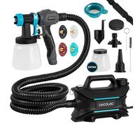 Cecotec Équipement de Pulvérisation de Peinture PerfectPaint 800 EasyGo avec 800W de Puissance, Précision de 18kPa, Inclut 4 Buses, 2 Conteneurs de 1200ml, Sangle Incluse, Débit Maximum de 1000ml/min