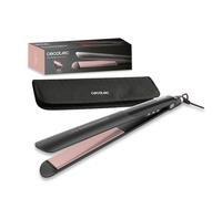 Cecotec Fer à Lisser Lisse NanoSilk Essence Black. Revêtement NanoSilk, Fonction HeatMax, 130-230°C, Céramique avec Kératine et Huile d'Argan, Arrêt Automatique, Sac de Voyage