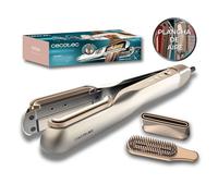 Cecotec Fers à lisser à air Ritualcare Air&Straight 2in1 Champagne. Plancha avec 2 têtes: brosse et concentrateur, 106000 rpm, moteur numérique, sèche et lisse en un temps réduit