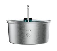 Cecotec Fontaine Automatique pour Chats Pumba 3200 Refresh INOX. Capacité de 3,2 L, Acier Inoxydable, Filtre Haute Performance, silencieuse, Design en Cascade, IPX4, Nettoyage Facile