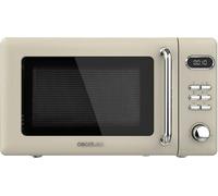 Cecotec Four à micro-ondes numérique avec grill of 20 L Proclean 5110 Retro Beige. 700 W sur 5 niveaux, minuterie jusqu'à 60 min, 8 programmes et mode décongélation, design vintage beige