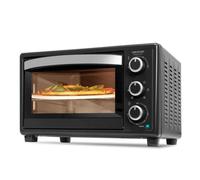 Cecotec Four de comptoir Bake&Toast 2600 Noir 4Pizza, 26 L, 1500 W, Comprend une pierre à pizza Pietra pour des résultats comme un four traditionnel en pierre, 6 fonctions différentes