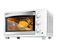 Cecotec Four de comptoir Bake&Toast 3090 Blanc Gyro, 30 L, 1500 W, 5 fonctions différentes, Comprend une broche rotative