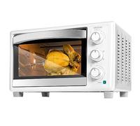 Cecotec Four de comptoir Bake&Toast 3090 Blanc Gyro, 30 L, 1500 W, 5 fonctions différentes, Comprend une broche rotative, Éclairage intérieur, Bac récupérateur de miettes.