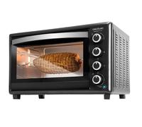 Cecotec Four de comptoir Bake&Toast 4600 Noir Gyro, 46 L, 2000 W, 12 fonctions de chauffage combinables, Comprend une broche rotative, Bac récupérateur de miettes.