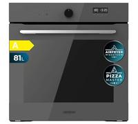 Cecotec Four Encastrable Multifonction 60 cm Bolero Hexa AF316000 Glass Grey A. 3400W, 81L, 11 Fonctions avec Airfryer Master, Pizza Master, Steam Asisst, Steam EasyClean, Cuisson 3D, Décongélation