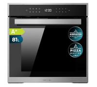 Cecotec Four encastrable Pyrolytique 60cm Bolero Hexa P506000 Edge A+. 3400W, Capacité de 81L, 11 Fonctions avec Airfryer Master, Pizza Master, 3D Cooking, Steam Base X2, Pyrolyse
