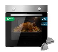 Cecotec Four Intégrable Bolero Hexa C126000 Inox A GloveKit. 2800 W, Capacité 77 L, 4 Fonctions, Steam Assist, Steam EasyClean, Cooling Fan, Triple Glass, Classe Énergétique A, Éclairage Intérieur