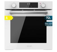 Cecotec Four Multifonction 60cm Bolero Hexa M226000 Inox A, 2800W, 72L, 7 Fonctions, Mode Grill, Grill ventilé, Mode Convection, Defrost, Base vapeur X2, Steam EasyClean, Steam Assist