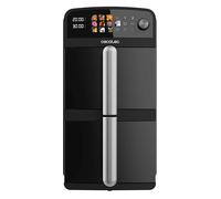 Cecotec Friteuse à Air 10 L - AirFryer - Cecofry DuoLevel 10000. 2400 W, 2 Cuves Superposées de 5 L, Sync, 10 Menus et Panneau Tactile, Cuisine 4 Plats à la Fois Rapidement, Gain de Place