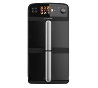 Cecotec Friteuse à Air de 10L avec Cuves Superposées Cecofry DuoLevel 10000. 2400W, Cuves de 5L, Contrôle Tactile