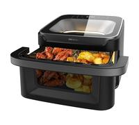 Cecotec Friteuse à Air sans Huile - Air Fryer 10L Cecofry Advance 10000 Full Vision. 2200W, Paroi Divisante, 12 Menus, Fenêtre Frontale, Plaque à Pizza, Température 40-200ºC, Écran Couleur