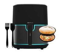 Cecotec Friteuse à Air sans Huile de 5,5 L Cecofry Fantastik Inox 5500 Pack. 1500W, Technologie PerfectCook, 9 Modes de Cuisson, Tactile, Réglable 80-200ºC, Cuisson jusqu'à 60 min, Pack d'Accessoires