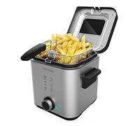 Cecotec Friteuse électrique CleanFry Advance 1500 Black – 1,5 L, inox, filtre OilCleaner