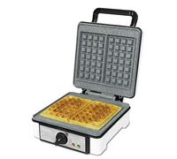 Cecotec Gaufrier Fun Gofrestone Double. Revêtement Antiadhérent RockStone, Thermostat Réglable , Gaufres Grand Format , 1200 W.