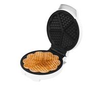 Cecotec Gaufriers Fun Gofrestone Round. Gaufrier avec finitions en acier inoxydable et 1000 W de puissance, idéal pour cuire un grand gaufre ou 5 gaufres en forme de cœur.