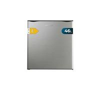 Cecotec Mini Frigo GrandCooler 20000 L SilentCompress Inox E. Réfrigérateur Compact Capacité de 46L, porte personnalisable, finition en acier inoxydable, classe énergétique E. Pour tous les espaces.
