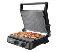 Cecotec – Grill électrique Rock’nGrill 2200 Dual 2200W, ouverture 180°, plaques réversibles, 29x23cm