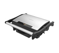 Cecotec Gril Électrique Plancha et Appareil à Sandwich Rock'nGrill Rapid. 1500W, Surface 24,5 x 17,3 cm, Revêtement RockStone, Plaque Supérieure Ajustable, Bac Récupérateur de Graisse