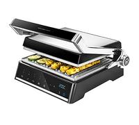 Cecotec Grill électrique Rock’nGrill Smart. Système de réglage de la puissance, du temps et de la température de 2000 W, ouverture à 180 °, plaques amovibles allant au lave-vaisselle