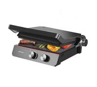 Cecotec - Grill Électrique Rock'nGrill Blaze Neon - Puissance de 2200 W, Ouverture à 180°, Contrôle Précis avec Témoin Lumineux, Plaques Amovibles, Grande surface 29x23 cm