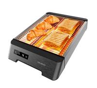 Cecotec - Grille Pain Horizontal Touch NiceSlice Touch - 3 Résistances, 1000W, Tous Types de Pain ou de Pâtisseries, Finition en Acier Ioxydable, 6 Niveaux de Grillage, 6 Réglages de Grillage