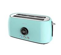 Cecotec Grille-pain numérique ClassicToast 15000 Blue ExtraDouble. 1500 W, 2 fentes très longues et larges, 3 fonctions préconfigurées
