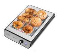 Cecotec Grille-pain Plat Horizontal Turbo EasyToast Basic. 3 Résistances en Quartz, 6 Niveaux de Puissance, Plateau