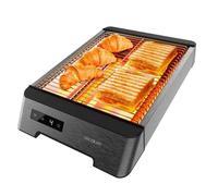 Cecotec - Grille Pain Horizontal Touch NiceSlice Touch - 3 Résistances, 1000W, Tous Types de Pain ou de Pâtisseries, Finition en Acier Ioxydable, 6 Niveaux de Grillage, 6 Réglages de Grillage