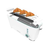 Cecotec Grille-pain Toast&Taste Extra W, 1000 W de puissance, Double fente XL pour pains épais, Système d'auto-centrage, 7 Positions de grillage, Éjection automatique, Bac à miettes