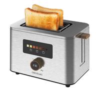 Cecotec Grille-Pain Vertical 2 Fentes Courtes Touch&Toast Double. 950 W, 2 Tranches de Pain, Fentes Extra-Larges de 3,8 cm