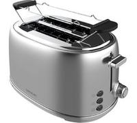 Cecotec Grille-pain Toast&Taste 1000 Retro Double Inox – 2 fentes 3,8 cm, 980 W, puissance réglable