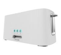 Cecotec Grille-pain Toast&Taste 9000 Double White, 2 fentes extra-larges, blanc (fente longue)