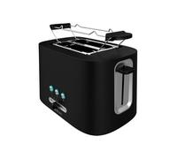 Cecotec Grille-pain Toast&Taste 9000 Double. 980 W, Plastique, 2 Fentes courtes extra-larges, 6 Niveaux de grillage
