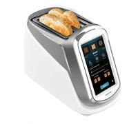 Cecotec Grille-pain Vertical Toastpad Double Connected. Écran Tactile LCD, Télécommande, 1400W, Toast Rapide, Design Sécurisé, 7 Niveaux de Brunissage, Couvercle Anti-poussière, Technologie smart.