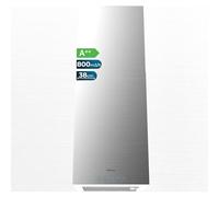 Cecotec Hotte Aspirante 38cm îlot Carré Bolero Flux ICT 388000 Inox A++. Finition Inox, Aspiration 800m3/h, Moteur 210W, Classe A++, 3 Niveaux, Filtre Charbon Ø176, Éclairage LED