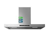 Cecotec Hotte aspirante Bolero Flux TT 908000. Hotte aspirante de 90 cm, inox, 800m³/h, moteur 210W, classe A++, écran tactile glass black, 3 niveaux, filtre charbon.