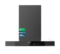 Cecotec Hotte aspirante en forme de T 60 cm Bolero Flux TT 609500 Slim Dark Inox A+++ Aspiration 829,5 m³/h, Hand Movement Control et Double Booster, Filtres Lavables, Classe A+++, Heat Sensor
