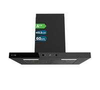 Cecotec Hotte Aspirante en Forme de T Bolero Flux TT 604400 Black A++, 60 cm, 413,3 m³/h, Classe A++, Contrôle Tactile Invisible, Commande par Mouvement de la Main, Fonction Booster, Filtres Lavables