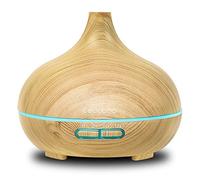 Cecotec Humidificateur Ultrasonique Pure Aroma 300 Yang. 300 ml, Diffuseur d’arôme, Minuterie 10 heures, 7 couleurs LED, Aromathérapie, Ultrasilencieux